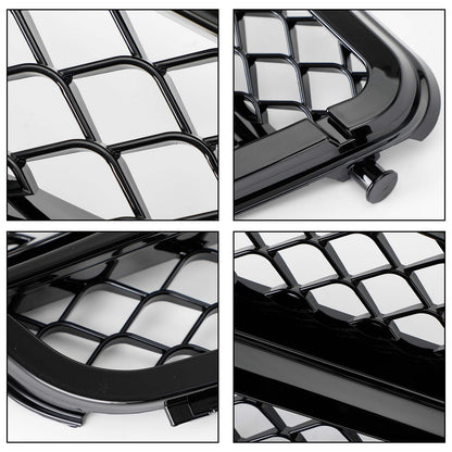 Griglia per paraurti anteriore nera adatta per classe C Benz W204 C300 C350 2008-2014