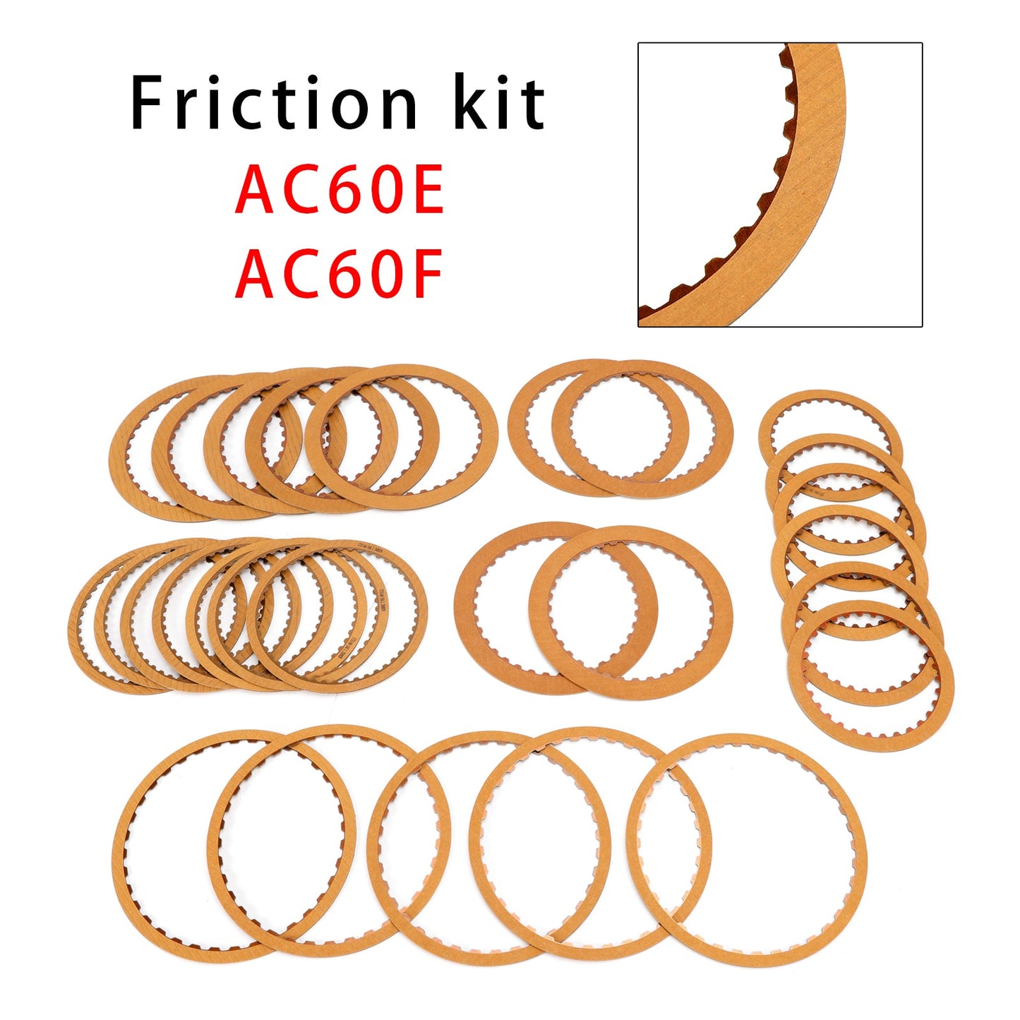 Kit di attrito della trasmissione Toyota Prado 2.7L 3.5L, dischi frizione AC60F AC60E