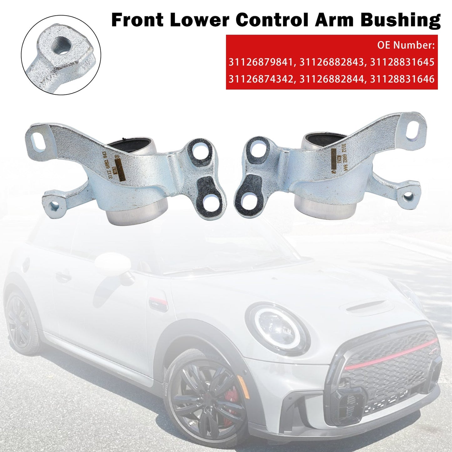 Boccola del braccio di controllo inferiore anteriore BMW X2 F39 2018-2023 31126882843 31126882844