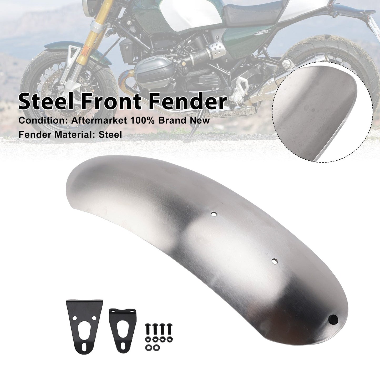 Parafango anteriore in acciaio BMW R nineT 2014-2023