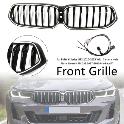 Griglia anteriore a rene nera lucida BMW Serie 6 G32 2020-2025