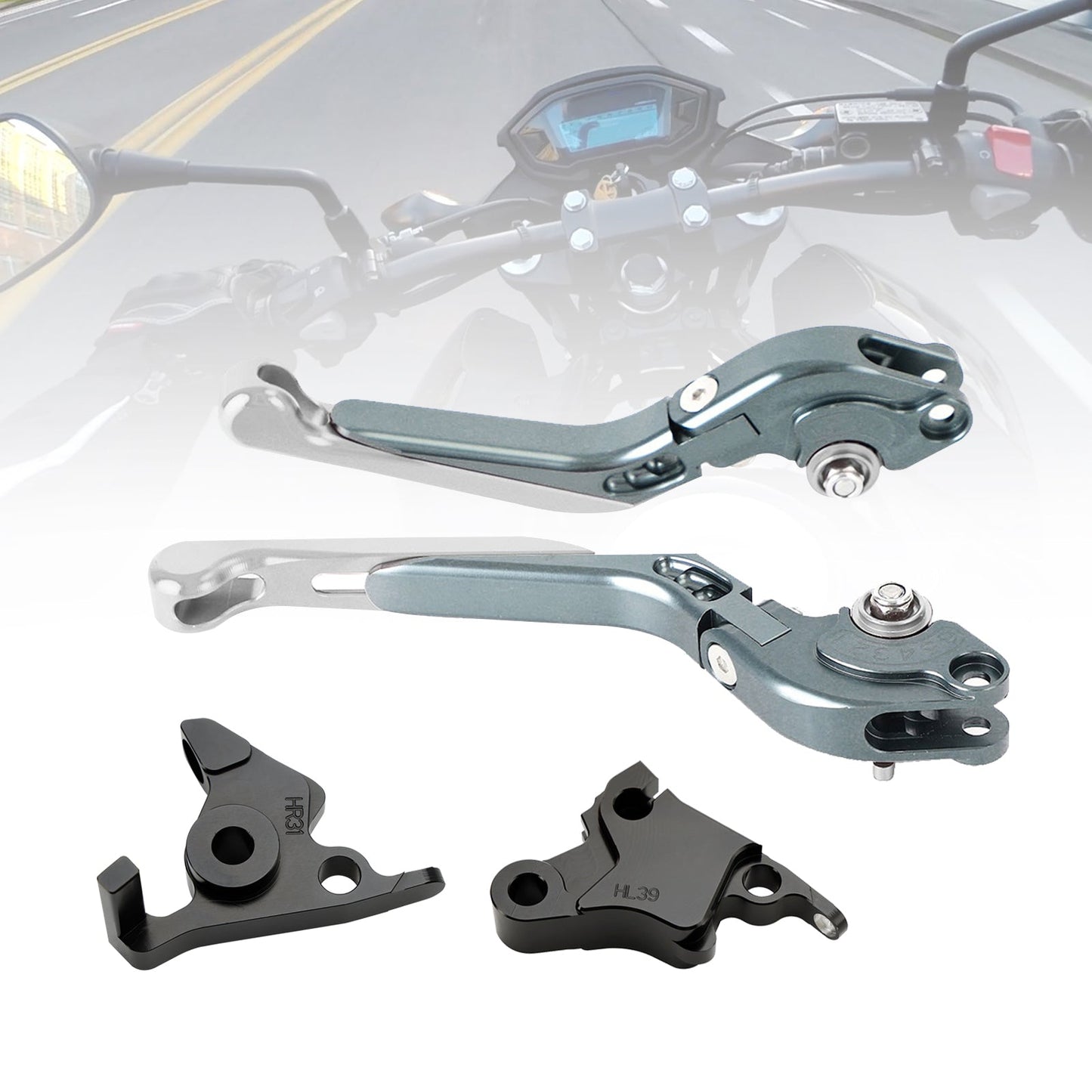 Leva freno frizione regolabile adatta per CFMOTO 450SS 450SR 21-23 450NK 23-24