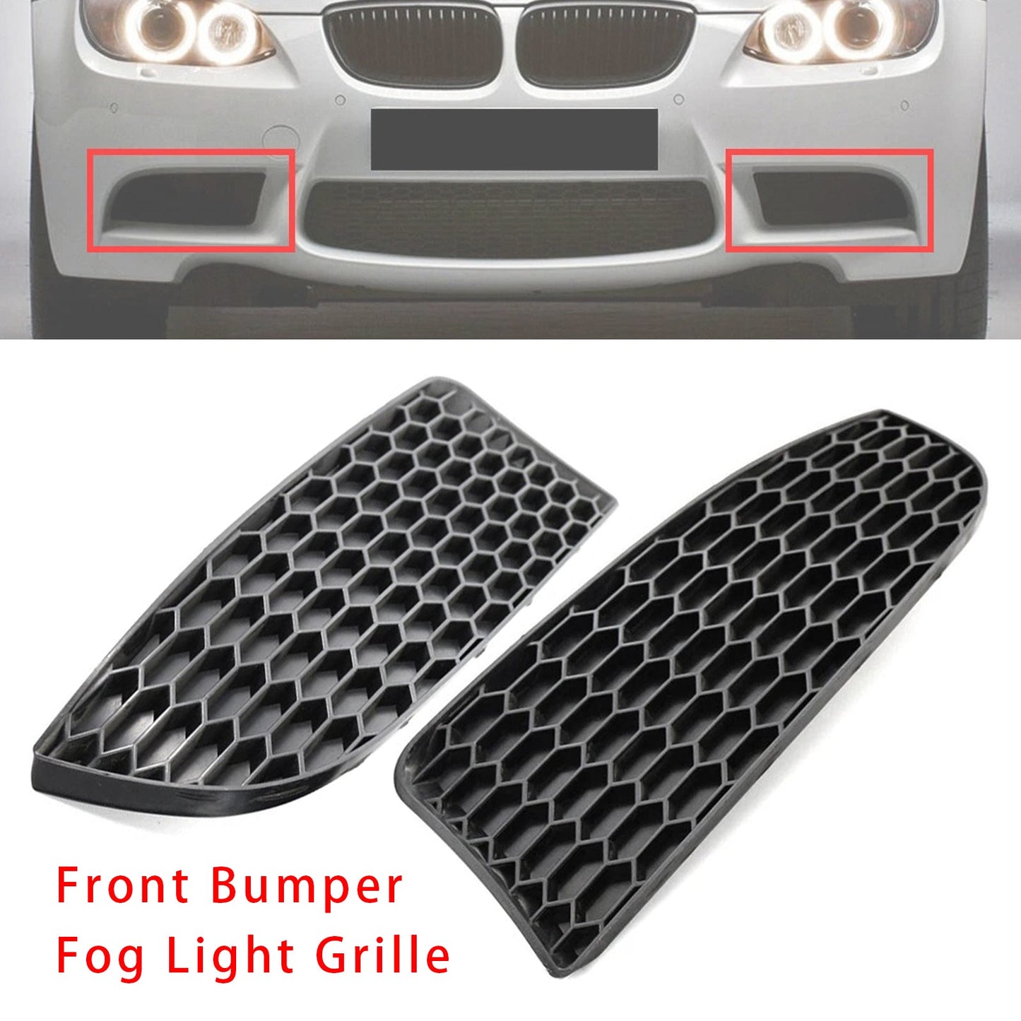 Griglia fendinebbia paraurti anteriore per BMW Serie 3 E90 E92 E93 stile M3 2009-2011