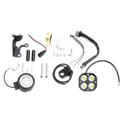 Kit doppio faro anteriore nero per portapacchi anteriore Honda CT125 Hunter Cub 2020-2023