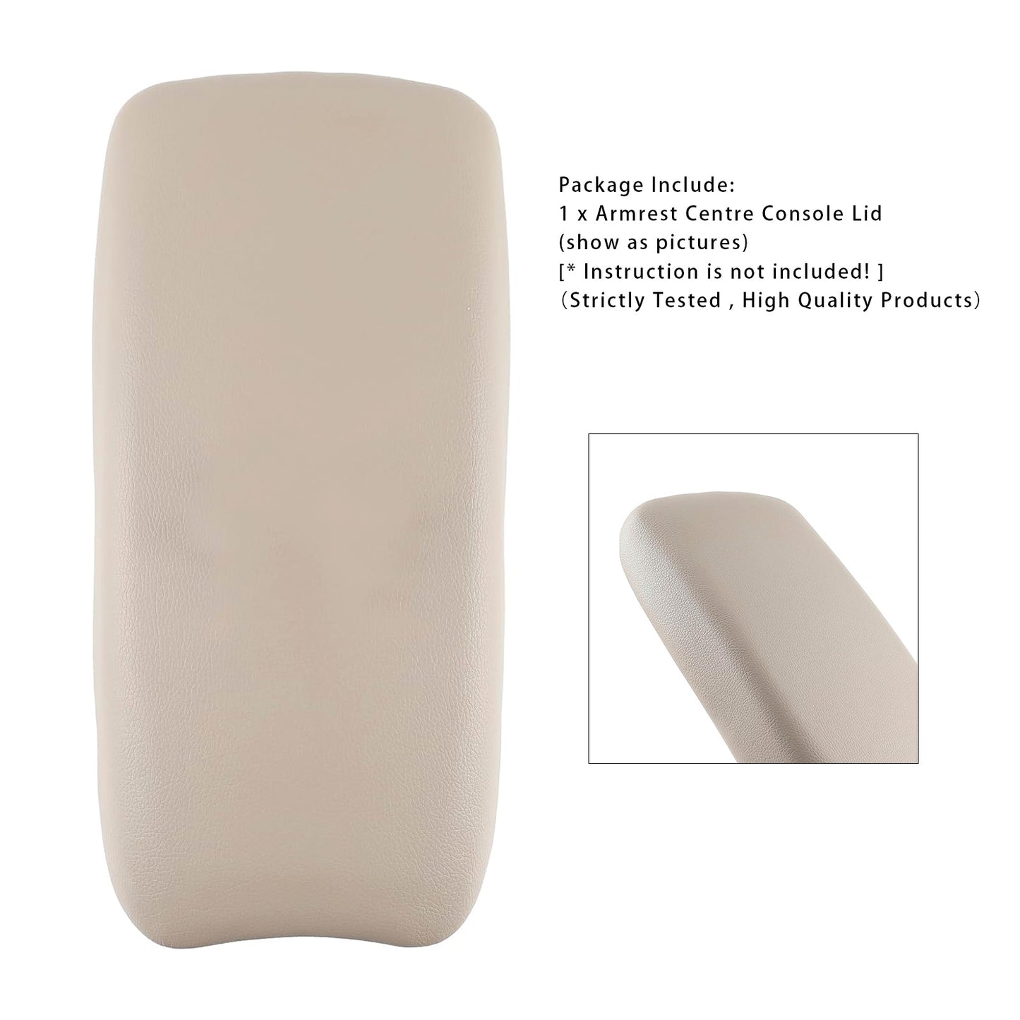 Coperchio della console centrale del bracciolo in pelle beige per Honda CIVIC 2006-2009