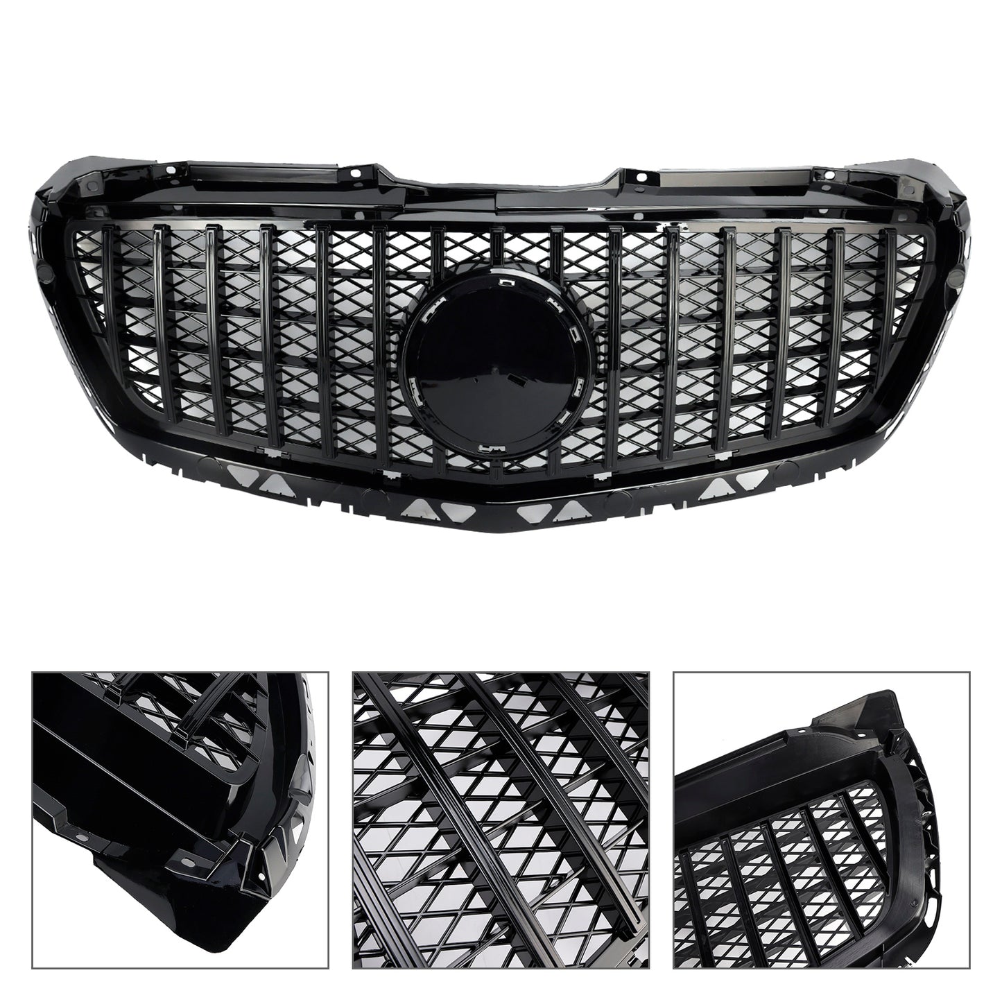 Per Mercedes Benz Sprinter W906 2014-2018 Griglia per paraurti anteriore nera