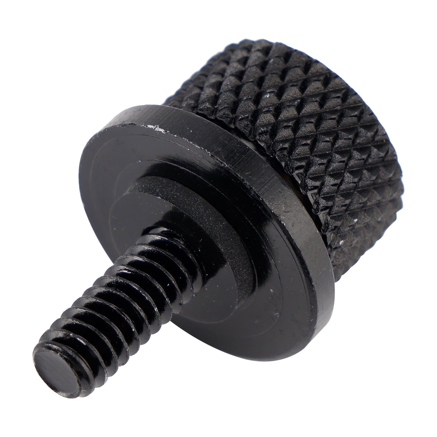 Bullone per sedile parafango nero da 1/4""-20 con sgancio rapido per Touring Softail Dyna