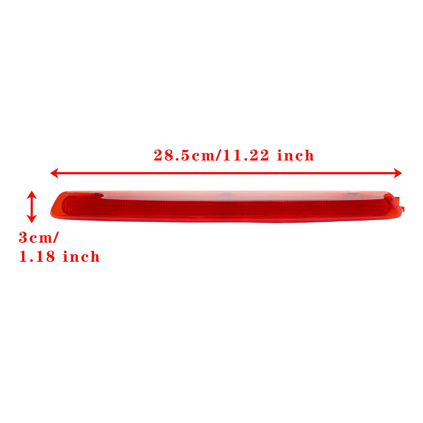Luce di arresto del terzo freno posteriore di alto livello a LED 6J0945097A per Seat Ibiza 09-2017 ROSSO