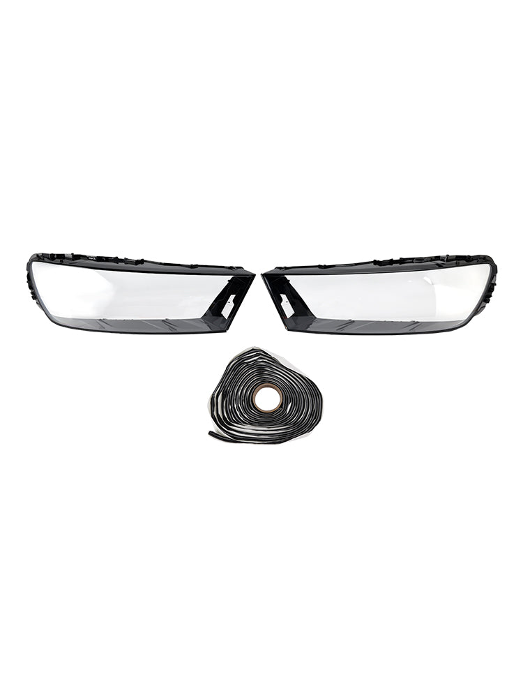 2016-2019 Per Audi Q7 Coppia Copertura lente faro auto LH+RH Colla per guscio paralume
