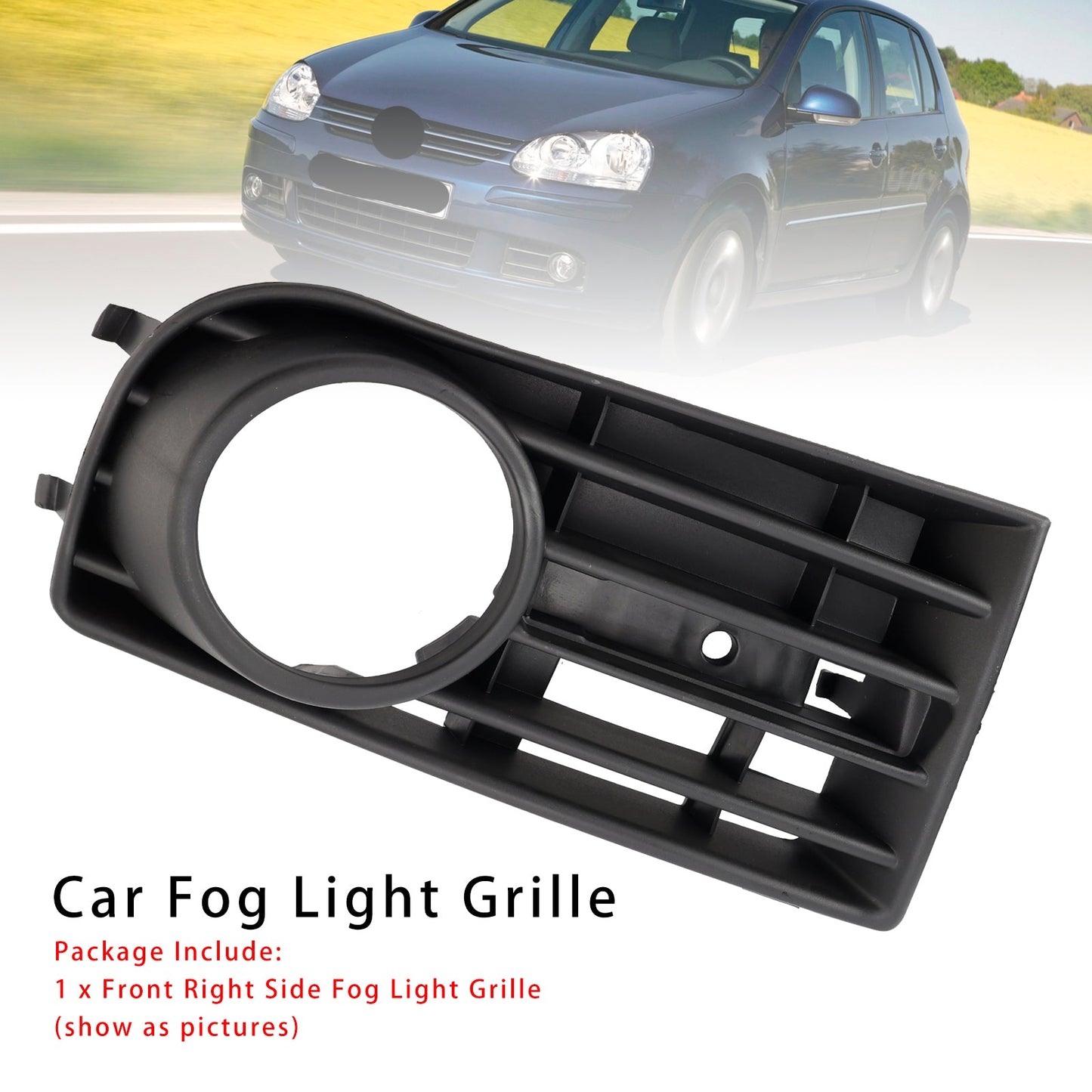 Griglia paraurti anteriore destro VW Golf V MK5 2003-2009, griglia fendinebbia 1K0853666B