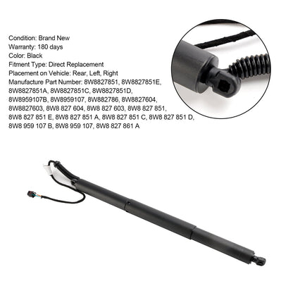 1 pz. Sollevatore elettrico per portellone posteriore 8W8827851 per Audi A5 Sportback 2016-2024 8W8959107
