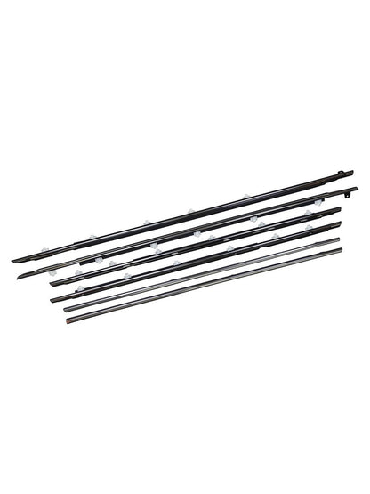 6 pezzi di modanatura per cintura porta adatta per Toyota Land Cruiser serie 80 1991-1997