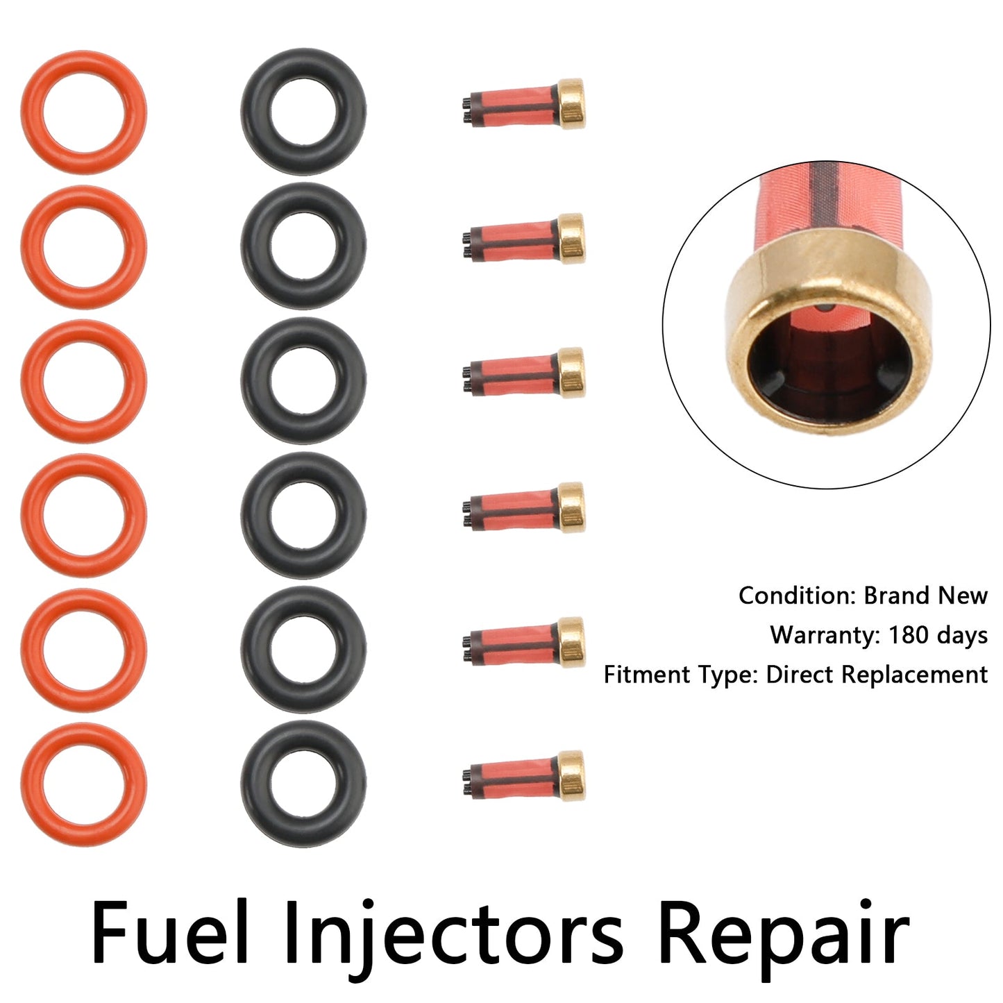 BMW E46 320i 323i 325i 328i 330i M52 M54 Kit di riparazione iniettori carburante 13537546244 13641437487