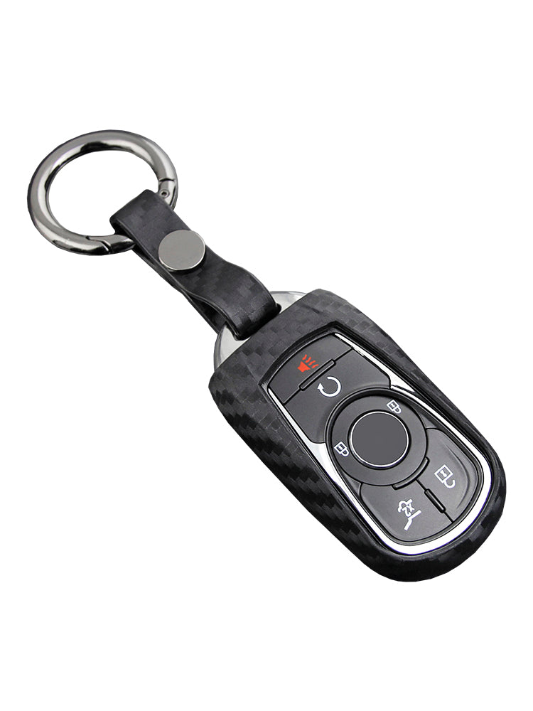 Custodia in pelle e silicone per chiave auto con fibbia per Buick