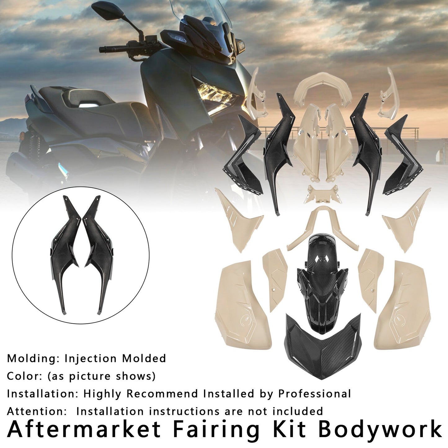 Kit carenatura carrozzeria iniezione Yamaha X-MAX 300 XMAX 2023-2024