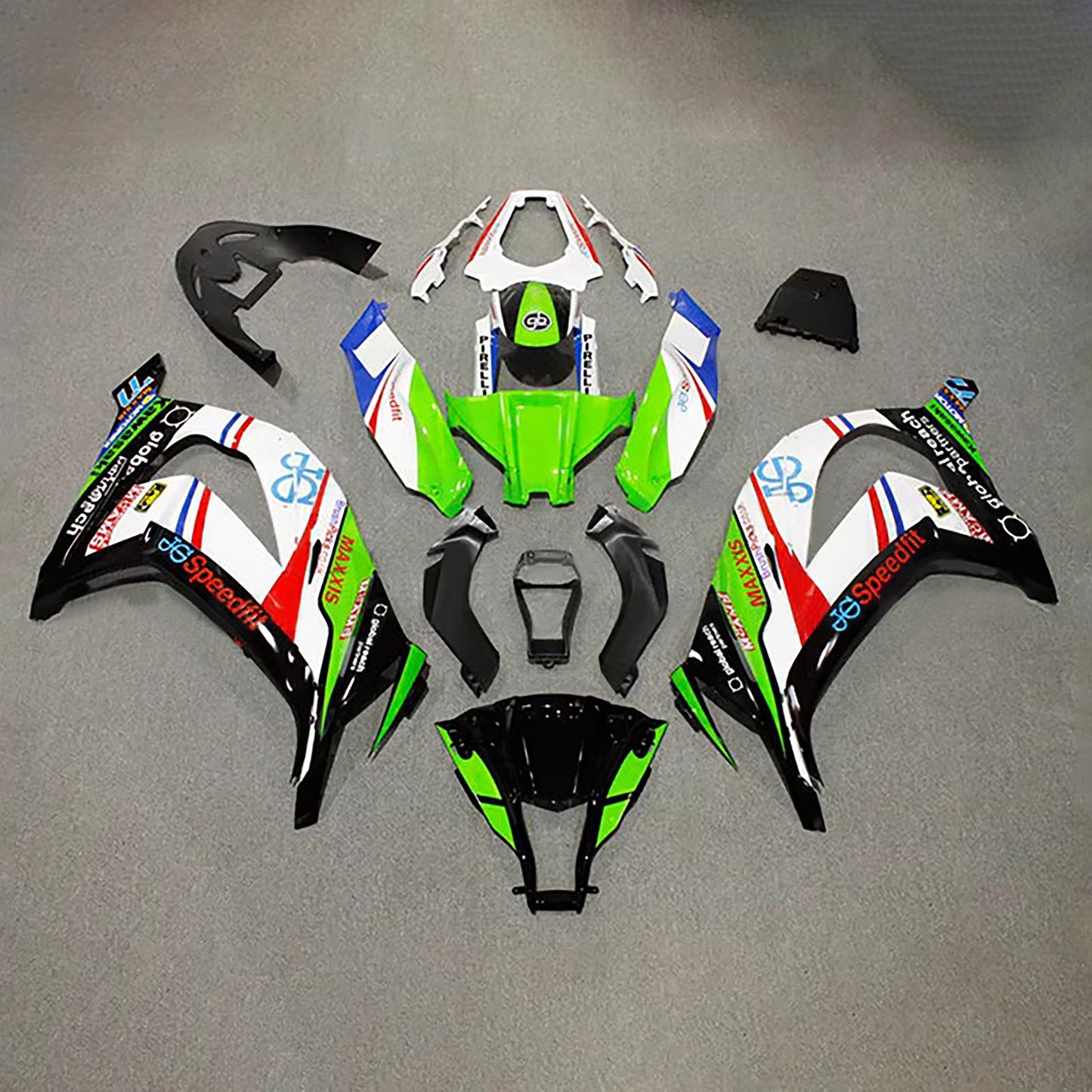 Kit carenatura iniezione in plastica ABS adatto per Kawasaki ZX10R 2011-2015