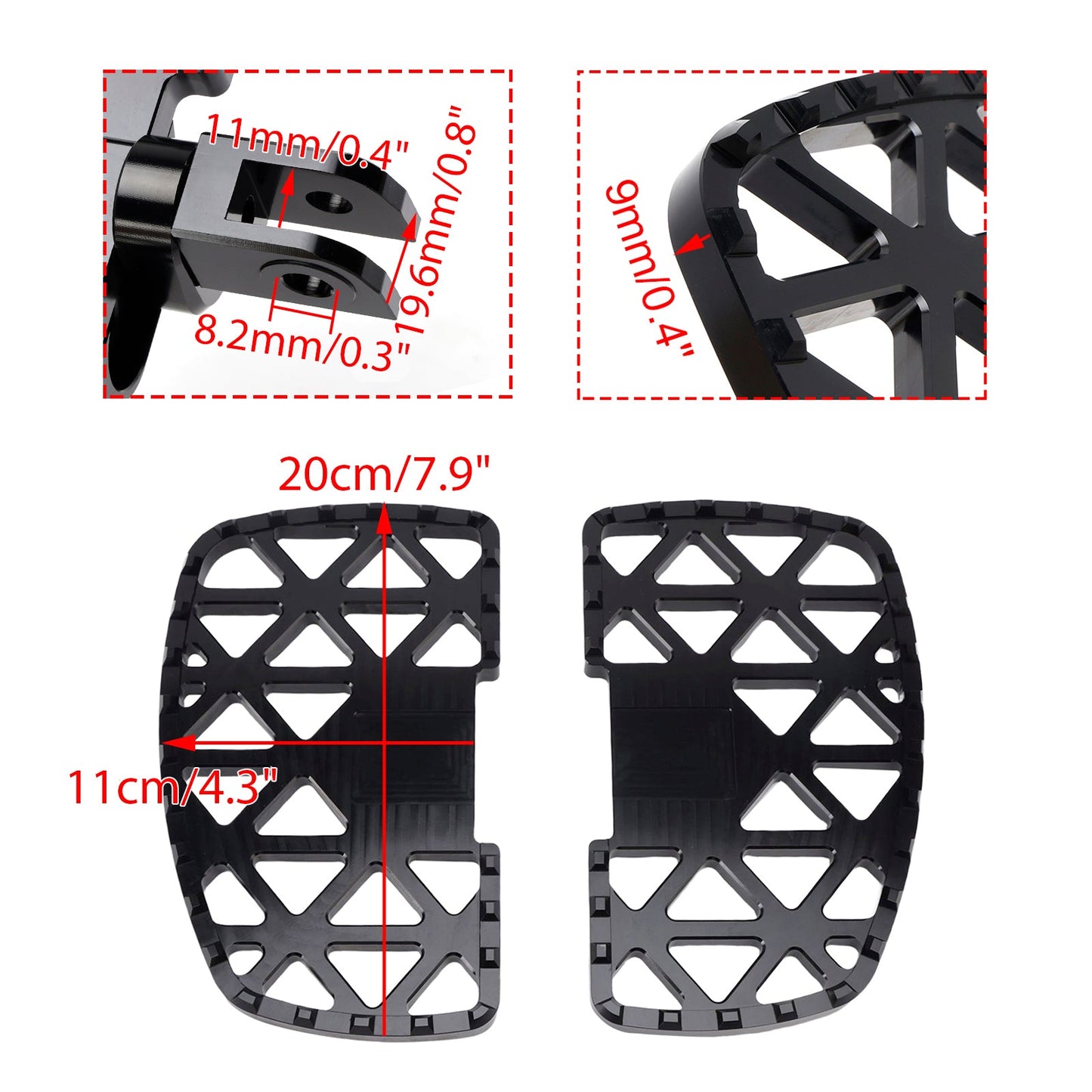 Pedane poggiapiedi anteriori Honda CM1100 Rebel 1100 DCT/MT 2021-2025