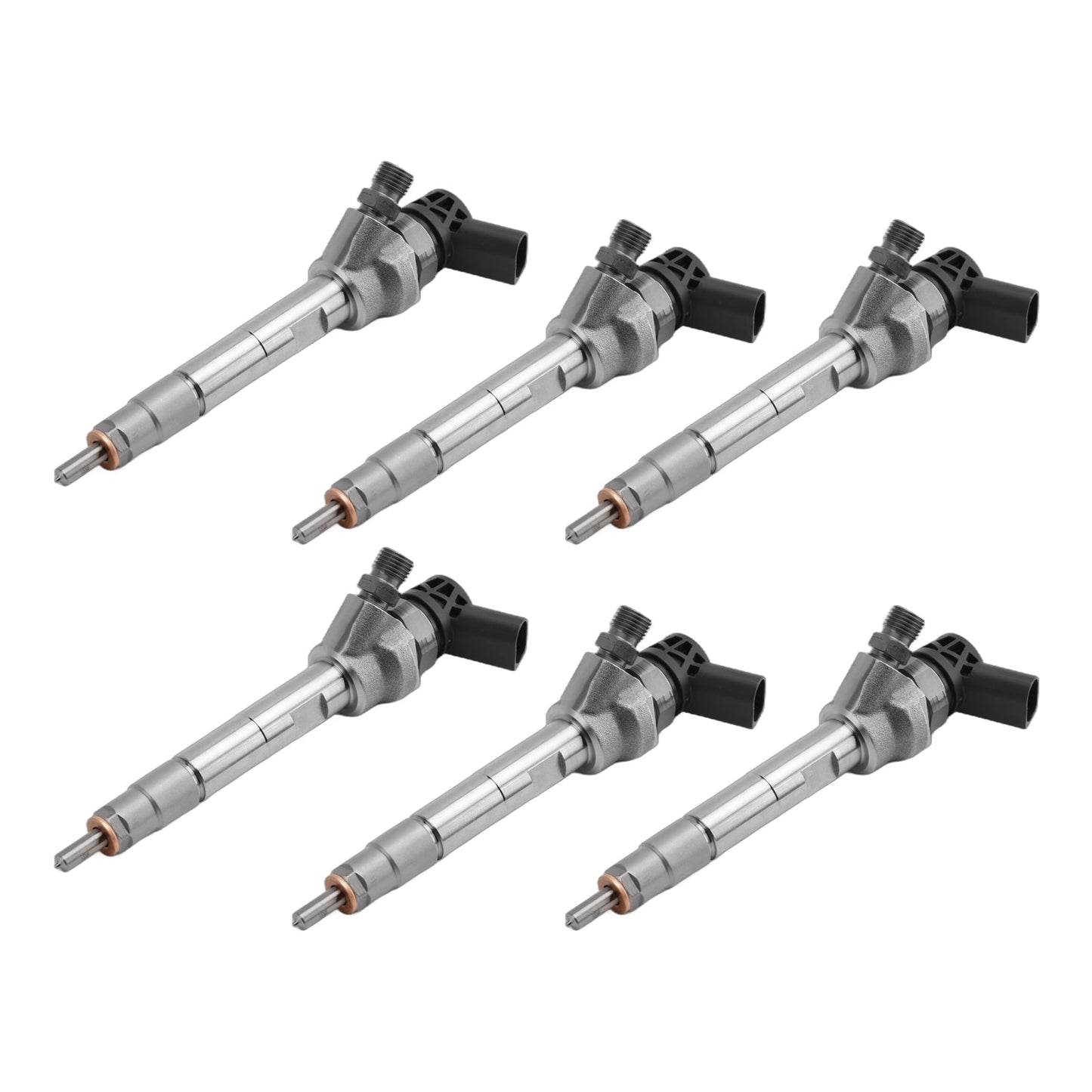 0445110597 Per BMW F10 F30 F15 328d X5 535d 740Ld N47 N57 Iniettore di carburante 6 pezzi