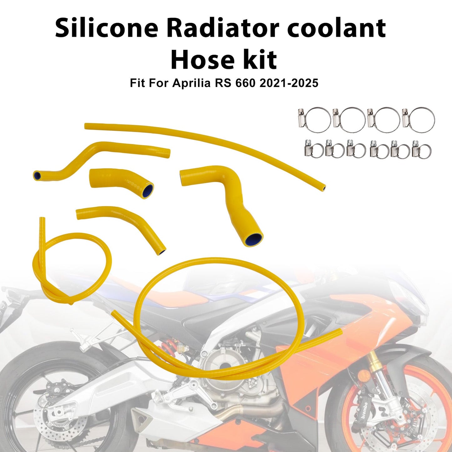 Tubo flessibile del liquido di raffreddamento del radiatore in silicone Aprilia RS 660 RS660 2021-2025