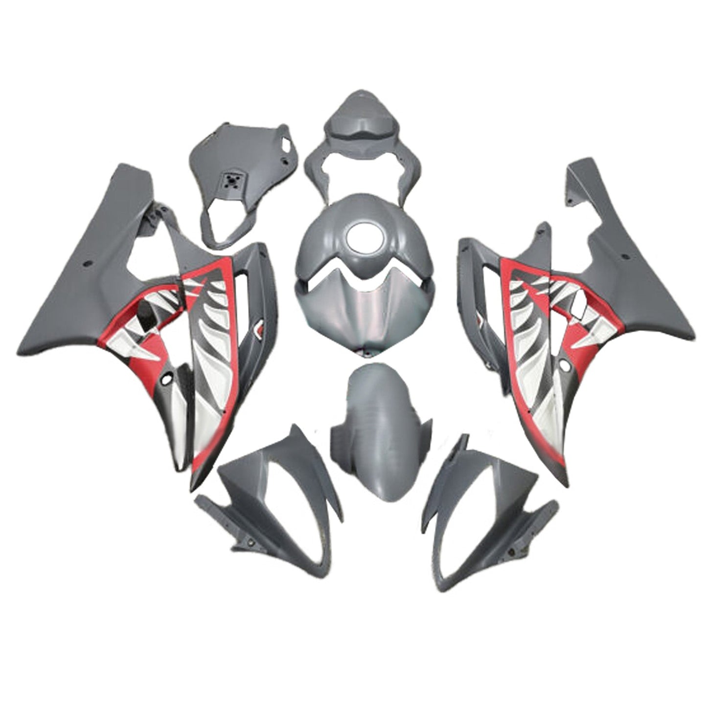 Kit carenatura iniezione plastica ABS per Yamaha YZFR6 YZF-R6 2006-2007