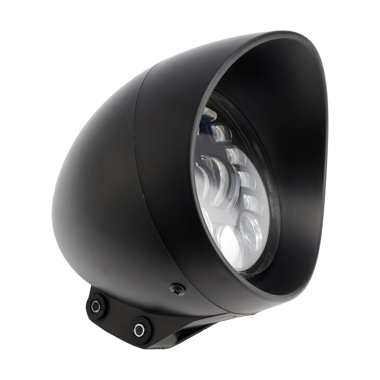 Faro fendinebbia multifunzionale, adatto per moto da corsa, bobber e chopper, cromato