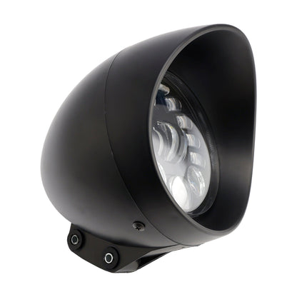 Faro fendinebbia multifunzionale, adatto per moto da corsa, bobber e chopper, cromato