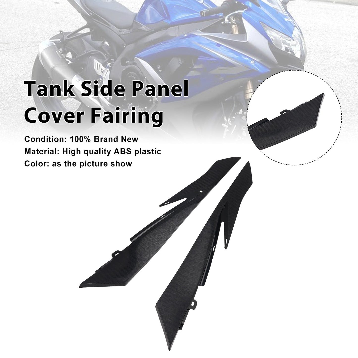 Carenatura laterale del pannello del serbatoio Suzuki GSXR600 GSXR750 2008-2009