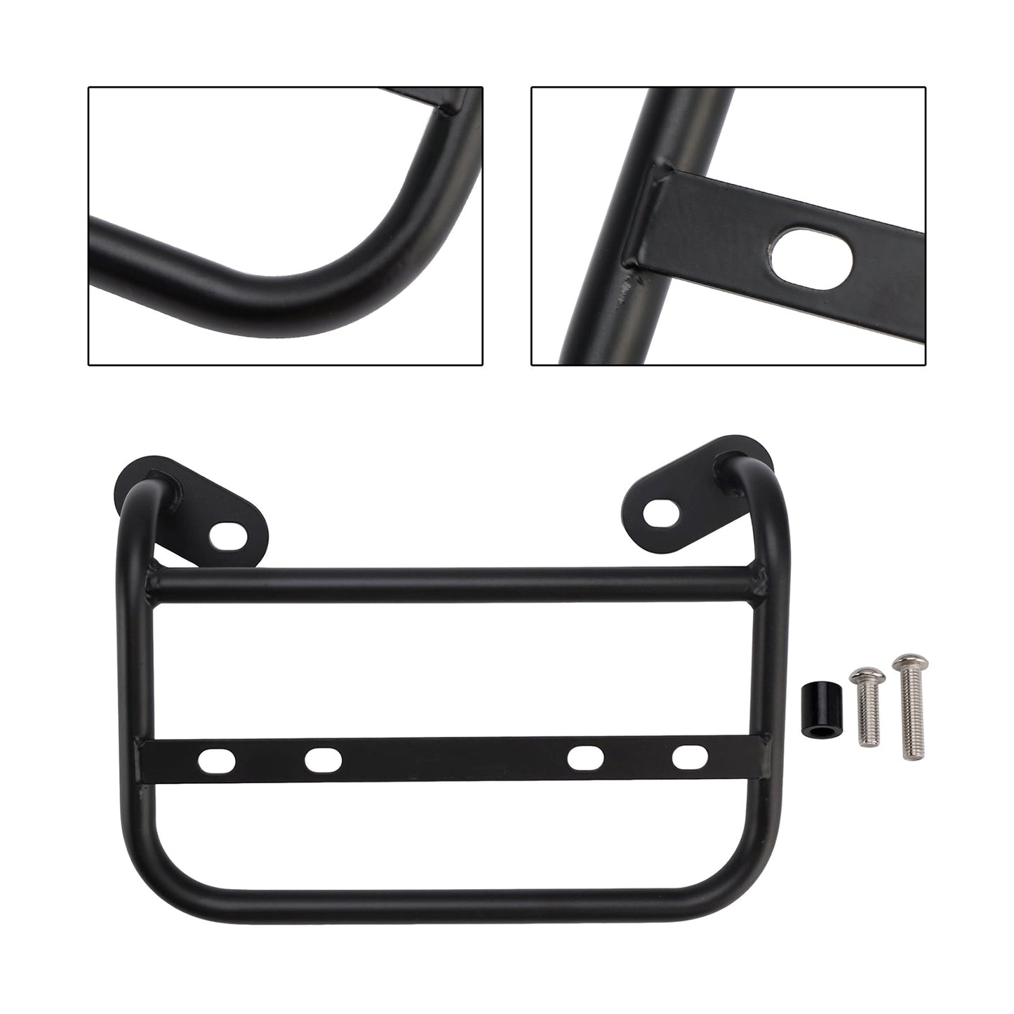 Staffa di montaggio per supporto borsa laterale BMW R12 2024-2025, acciaio nero, sinistra + destra
