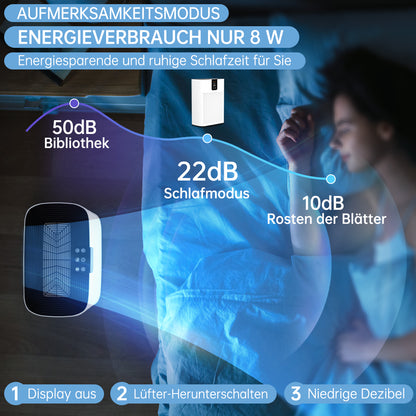 Purificatore d’aria per casa – HEPA silenzioso e smart con app per peli & polvere