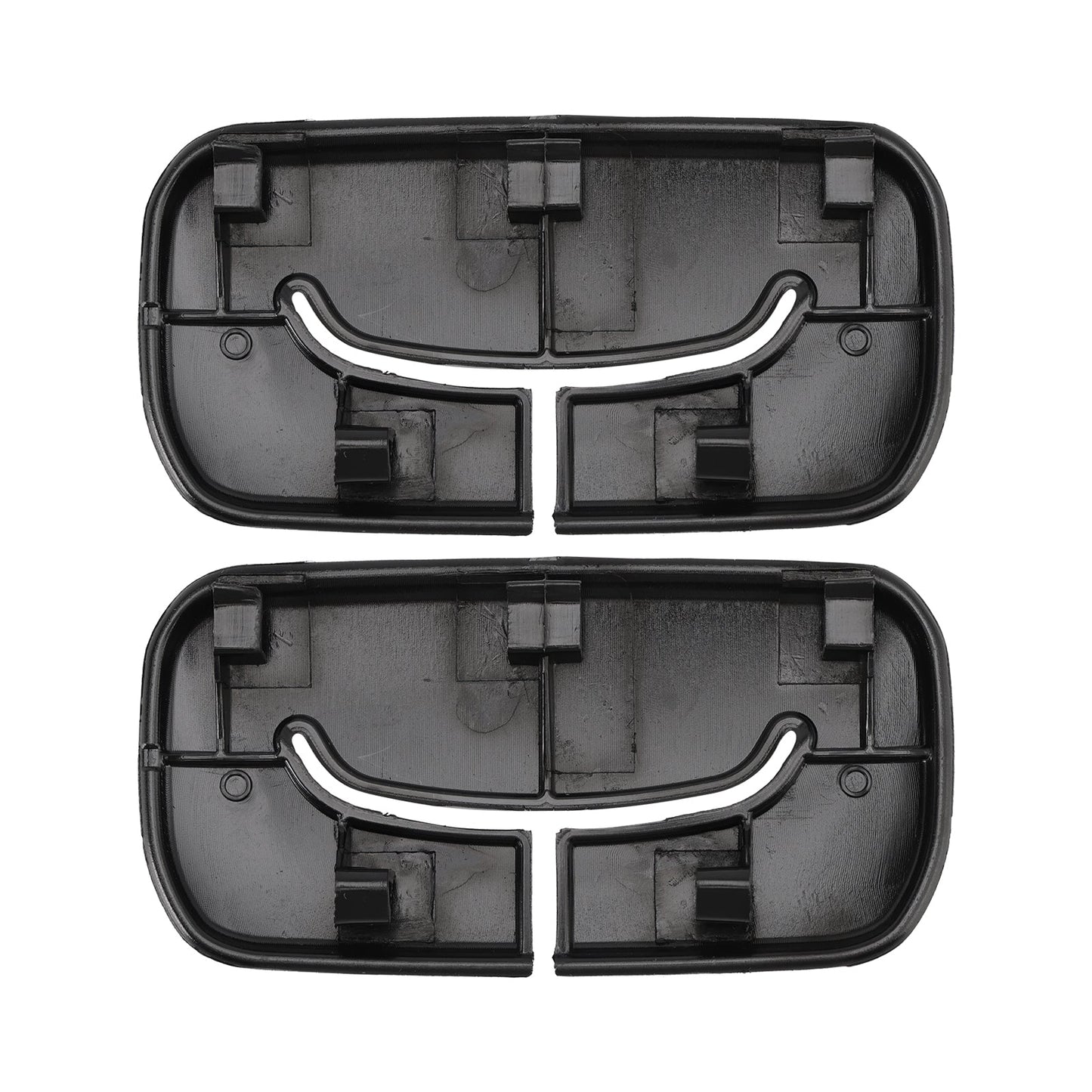 2 cornici nere per cinture di sicurezza posteriori 1AP31DX9AA per Jeep Wrangler JK 2011-2018