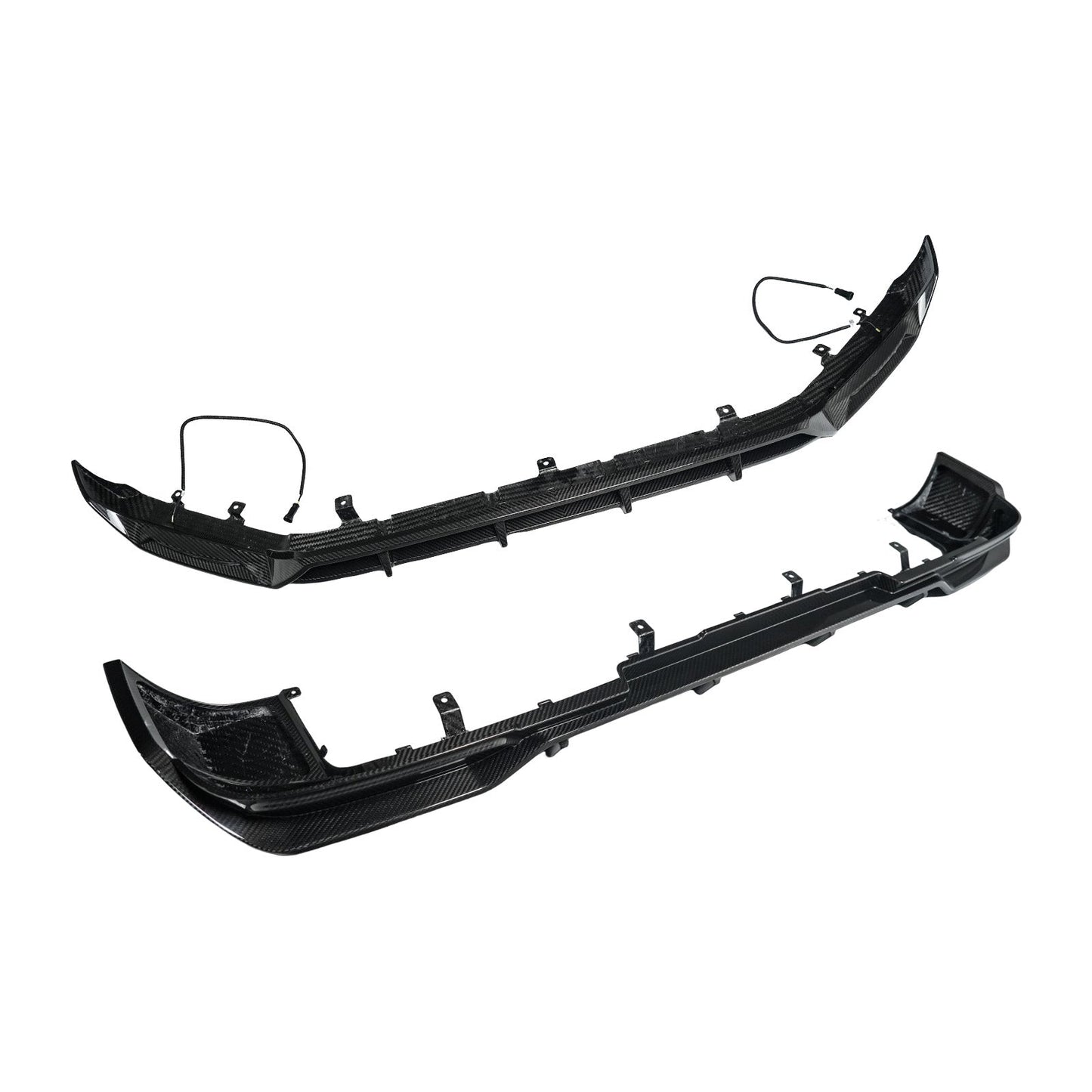 Diffusore anteriore e posteriore in fibra di carbonio a secco per paraurti, compatibile con Mercedes Classe G W465 2025+