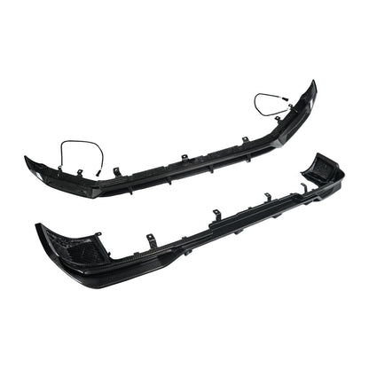 Diffusore anteriore e posteriore in fibra di carbonio a secco per paraurti, compatibile con Mercedes Classe G W465 2025+