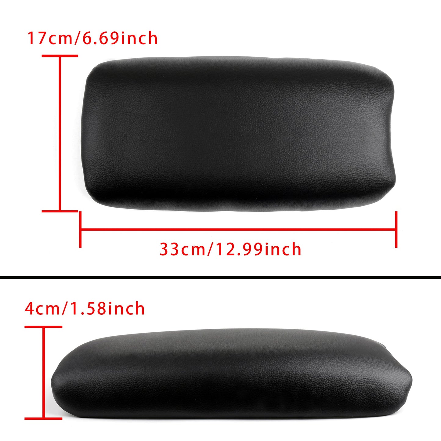 Coperchio della console centrale del bracciolo in pelle nera per Honda CIVIC 2006-2009