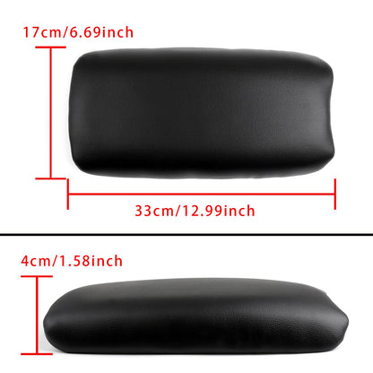 Coperchio della console centrale del bracciolo in pelle nera per Honda CIVIC 2006-2009