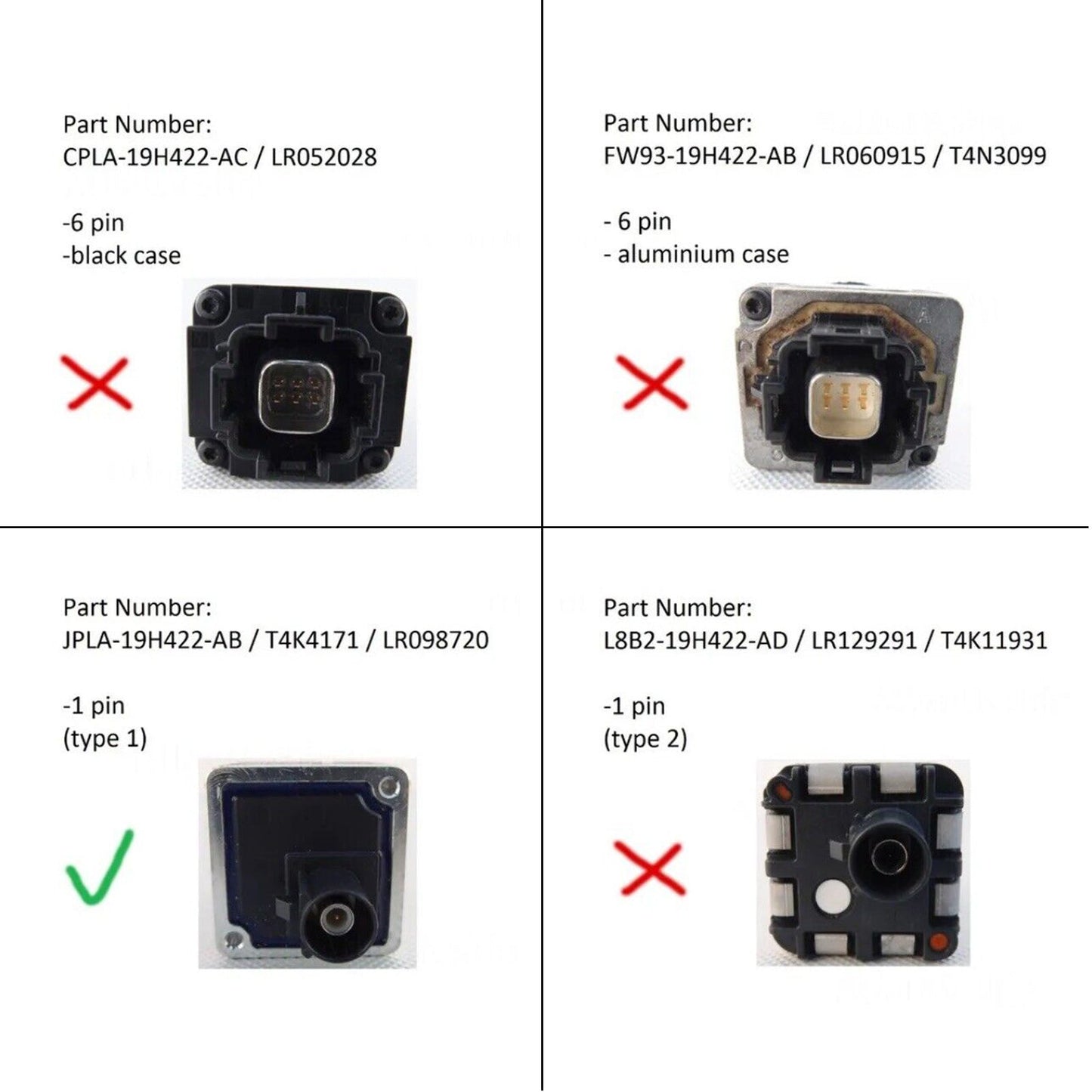 Telecamera surround per specchietti retrovisori paraurti JPLA-19H422-AB per Range Rover Jaguar