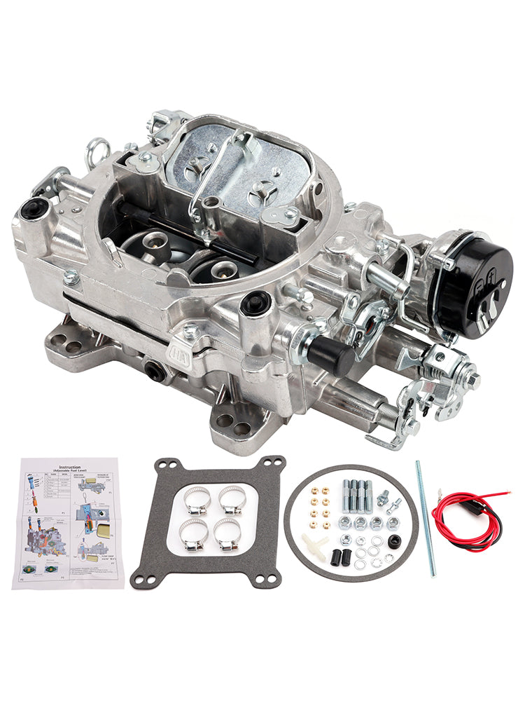 Carburatore 1400 600 CFM 4 corpi, starter elettrico, foro quadrato, valvola dell'aria a 4 corpi