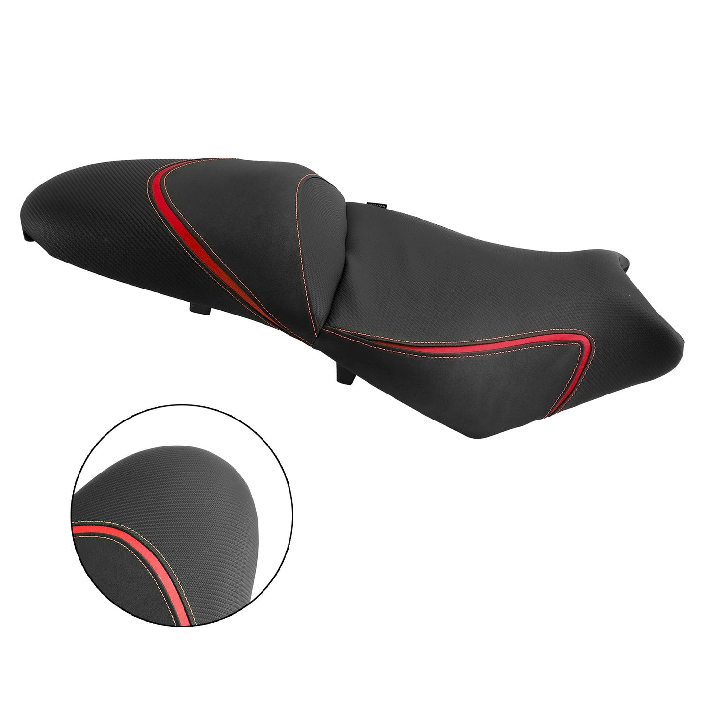 Cuscino anteriore posteriore per sedile passeggero Kawasaki Versys650 2022-2024 rosso