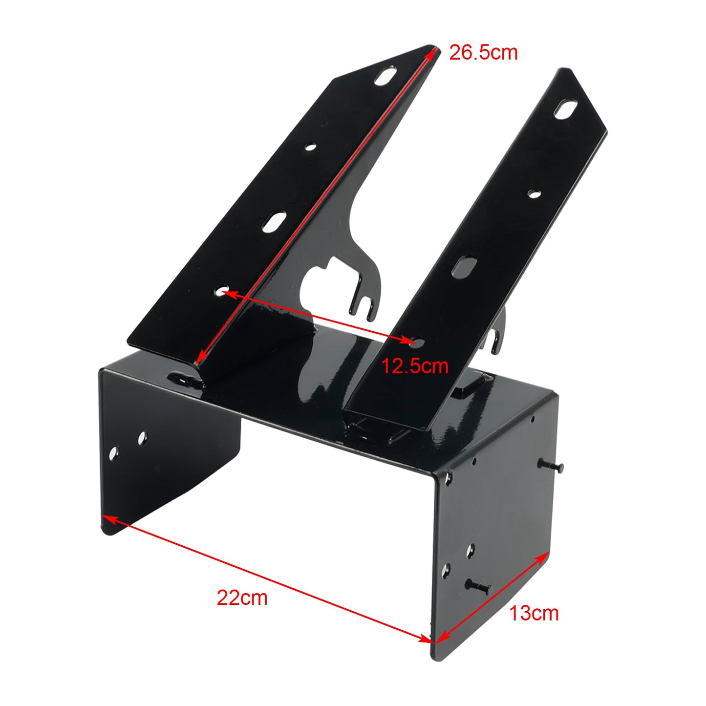 Staffa di montaggio per caddy radio per carenatura anteriore in acciaio Harley Road Glide 1998-2013 7708-98