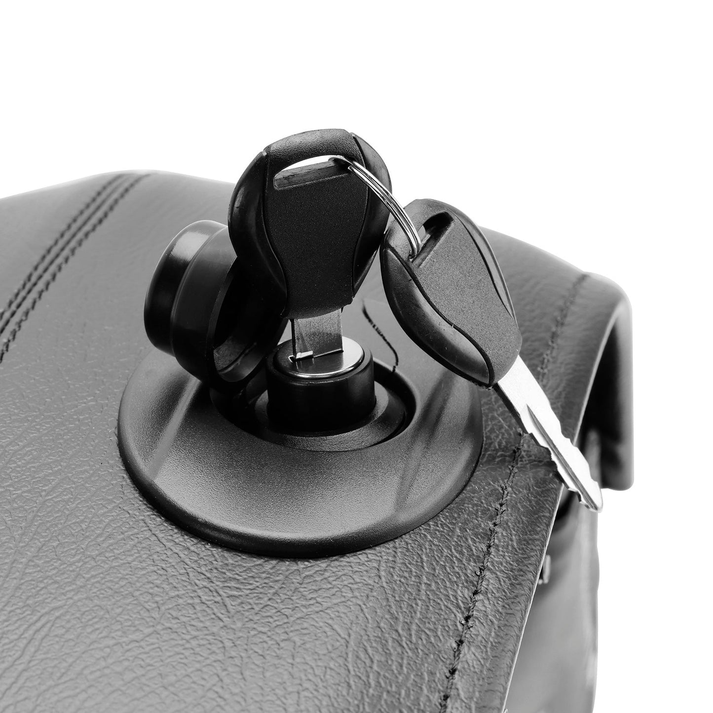 Borsa laterale in poliuretano per Kawasaki Vulcan S 650 Vn/En650 2015-2023, nera