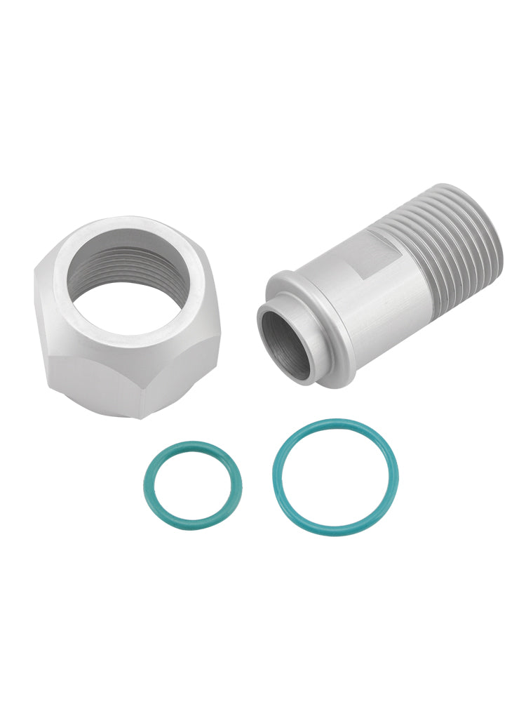 Adattatore A/C da femmina n. 12 (3/4) a maschio n. 10 (5/8) per tubo flessibile dell'accumulatore dell'essiccatore