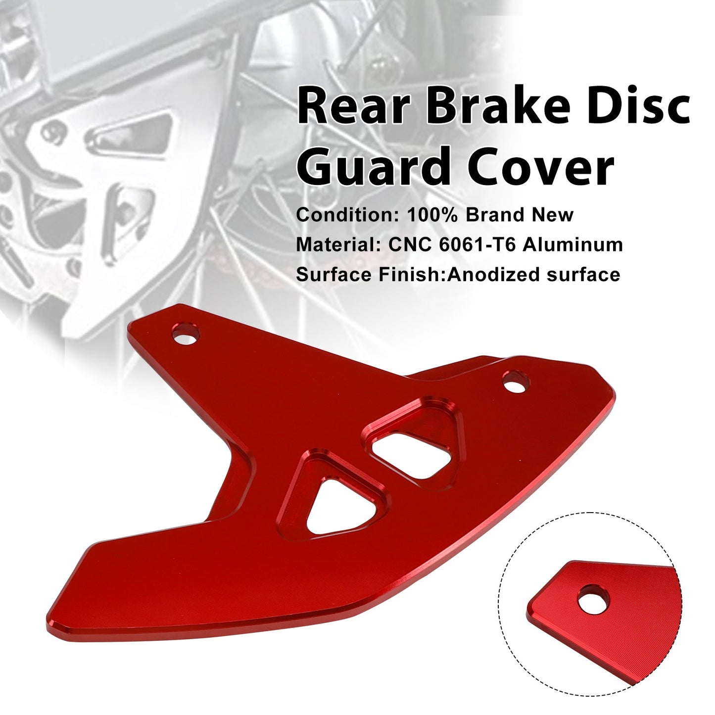 Copertura di protezione del disco freno posteriore per Suzuki DR-Z400SM 2000-2024 DRZ400/S/E