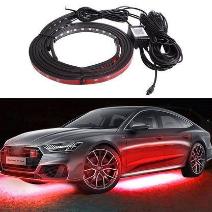 4 pezzi di luce LED per telaio modificata con luce ambientale fantasy APP + telecomando 60 cm * 2 + 90 cm * 2
