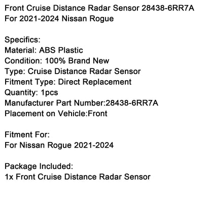 Sensore radar di distanza di crociera anteriore Nissan Rogue 2021-2024 28438-6RR7A