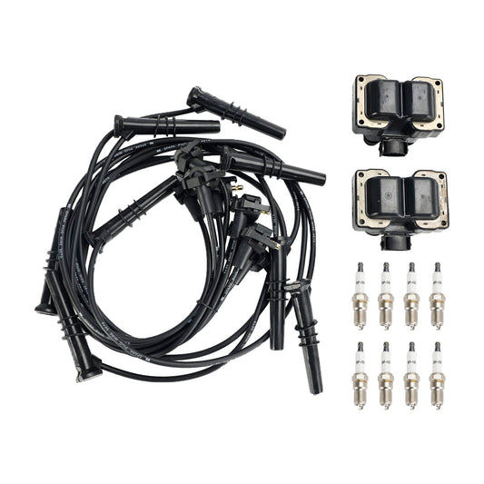 1995-1997 Lincoln Continental V8 4.6L 2 bobine di accensione, 8 candele e set di cavi FD487 SP432