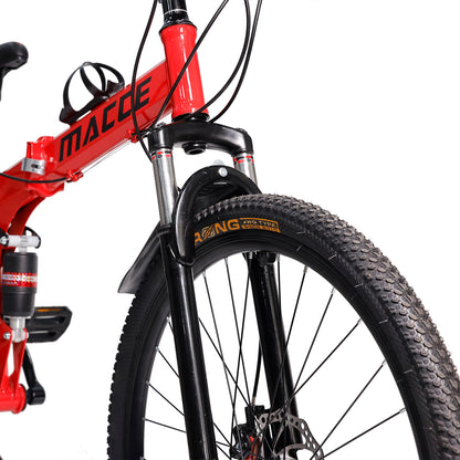 Ruote da 26 "27 velocità a doppio disco a doppio freno pieghevole mountain bike mtb per adulti neri