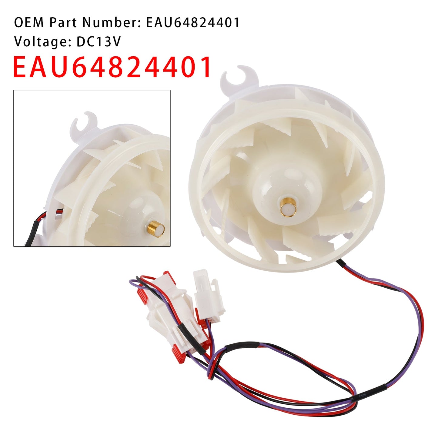 EAU64824401 per motore ventola frigorifero LG EAU65089701 ADJ73252237 DC13V