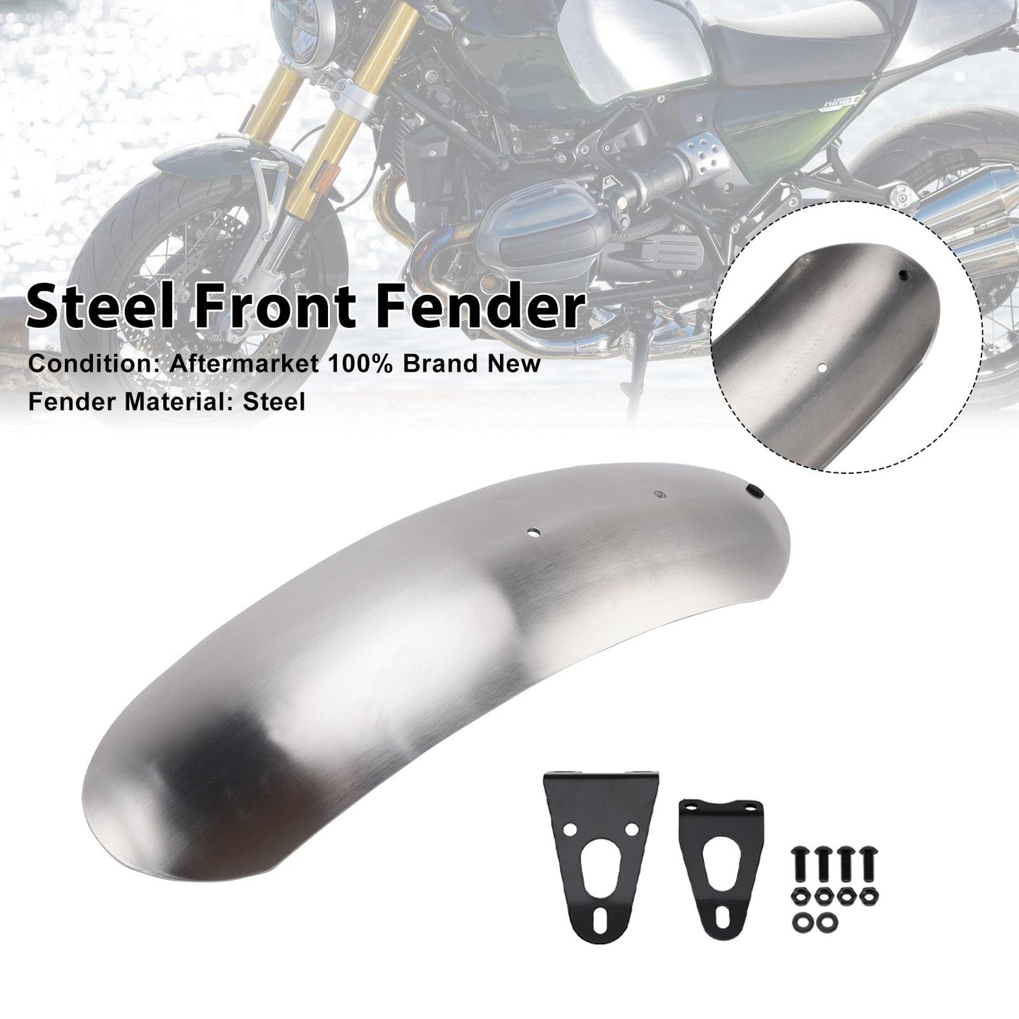 Parafango anteriore in acciaio BMW R nineT 2014-2023