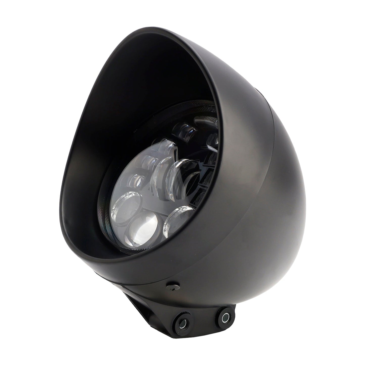 Faro fendinebbia multifunzionale, adatto per moto da corsa, bobber e chopper, cromato