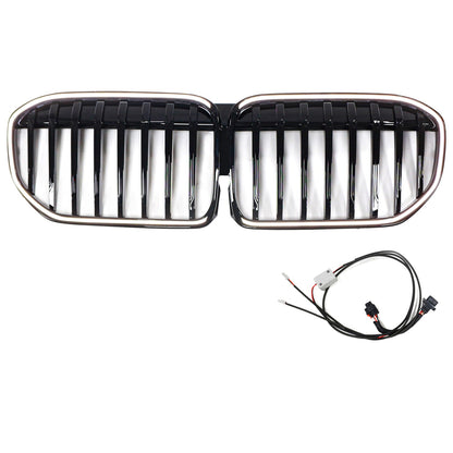 Griglia anteriore nera lucida a stecca singola per BMW Serie 7 G11 G12 2019-2022