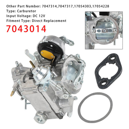 Carburatore con guarnizioni 7043014 per motori Chevy e GMC L6 - 4.1L 250 e 4.8L 292